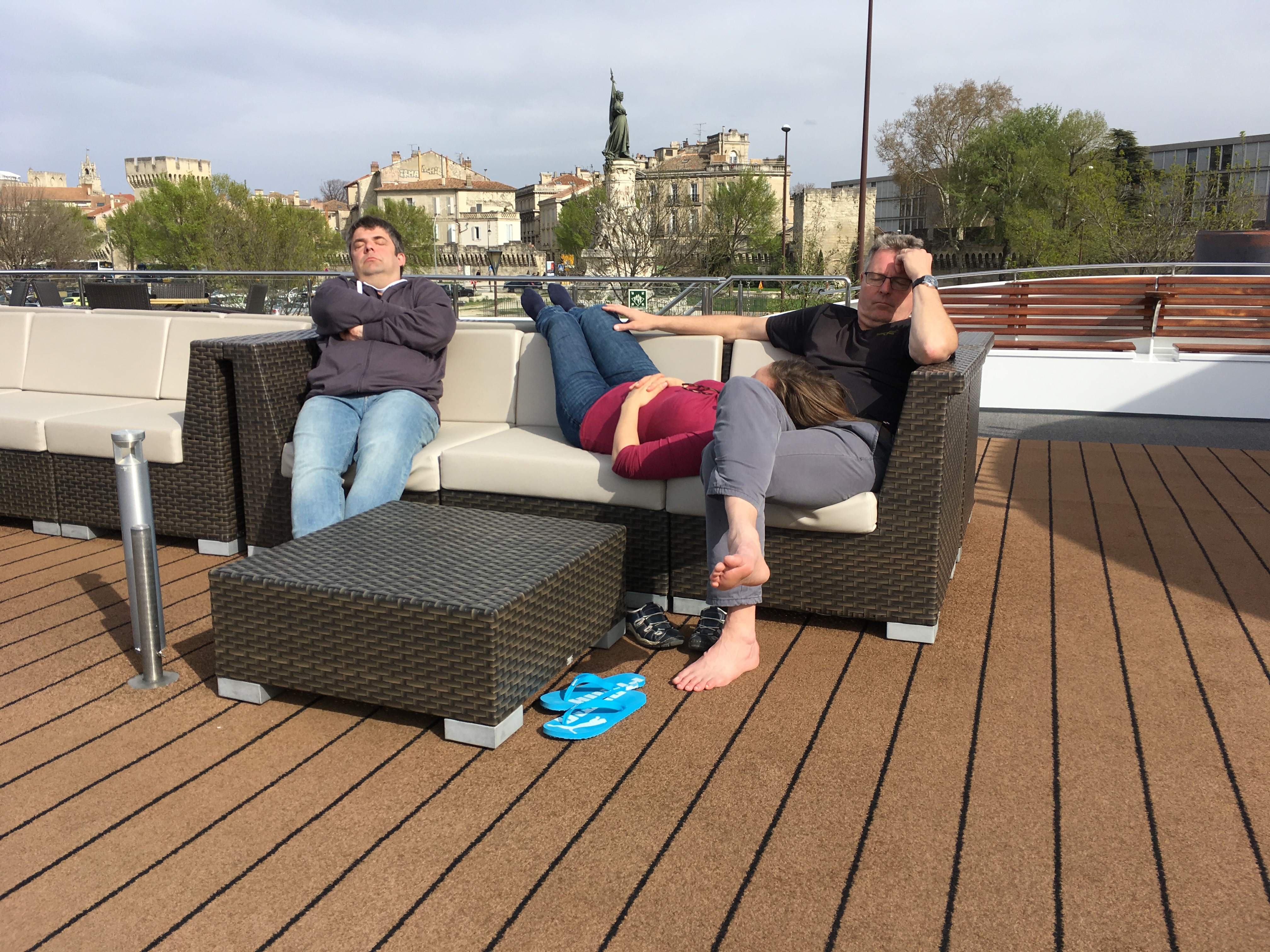 Entspannung auf Deck. Foto:Arndt