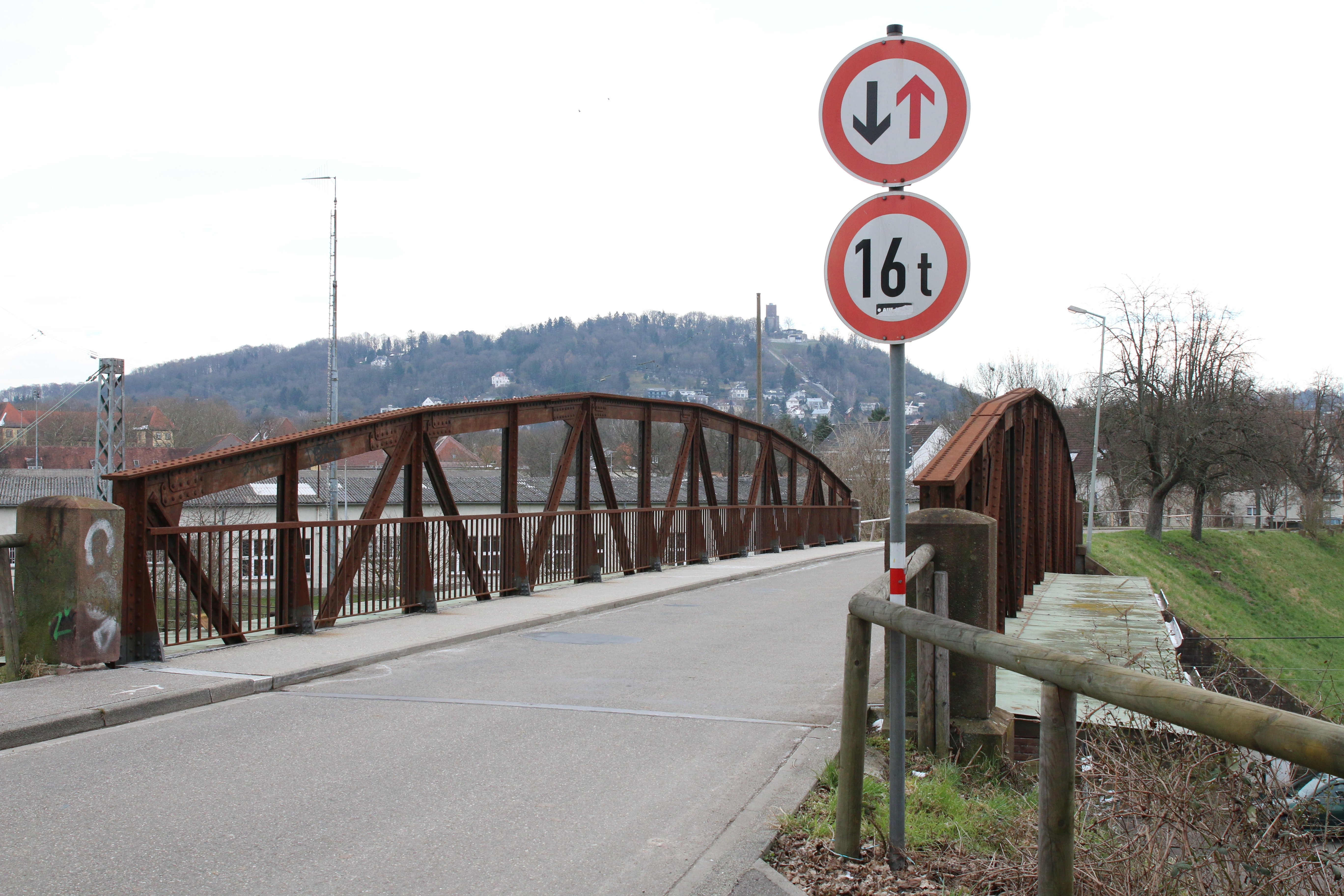 Brücke zur Unteren Hub in Durlach