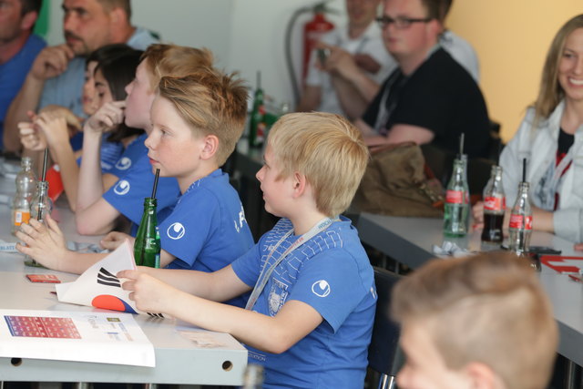 Jedes Team hat die Fahne des zugelosten Landes überreicht bekommen | Foto: Jens Vollmer