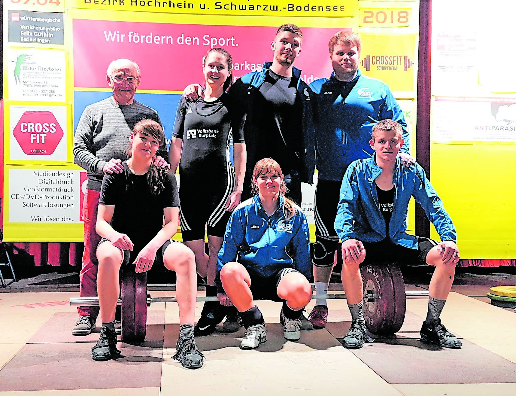 Die Zweitliga-Staffel des ASV Ladenburg kann mit der Saison zufrieden sein.