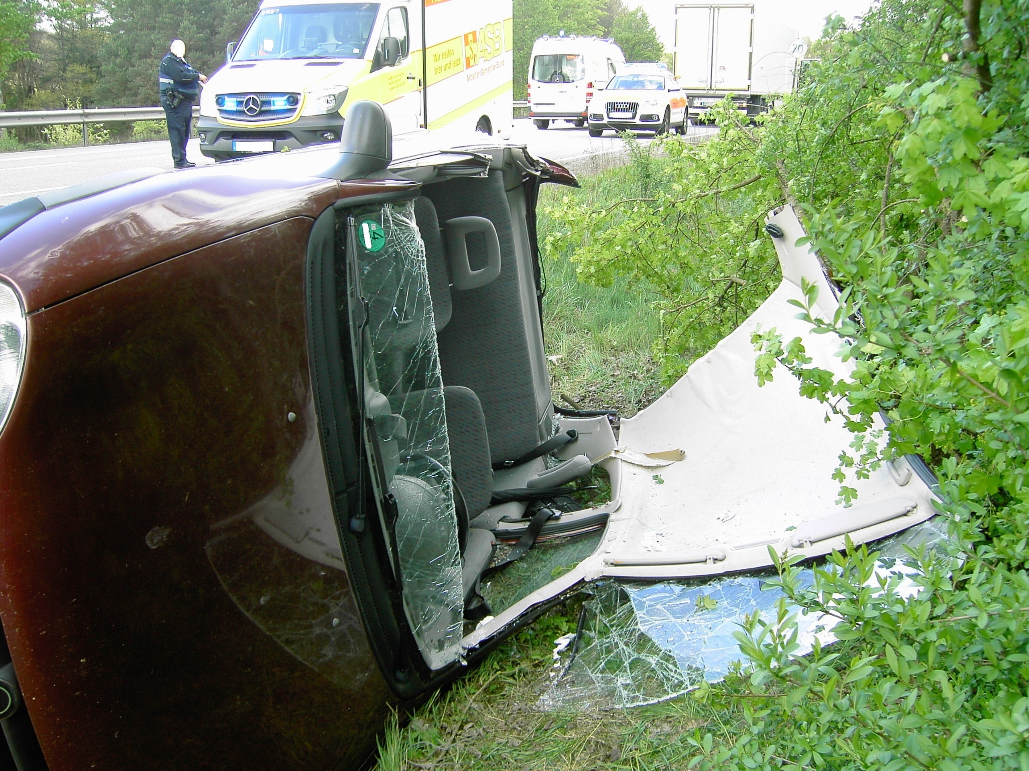 Unfall mit Schwerverletzem bei Schopp