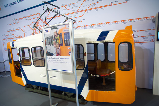 Attraktion für die kleinen Maimarktbesucher: die rnv-Minibahn. | Foto: Gaier