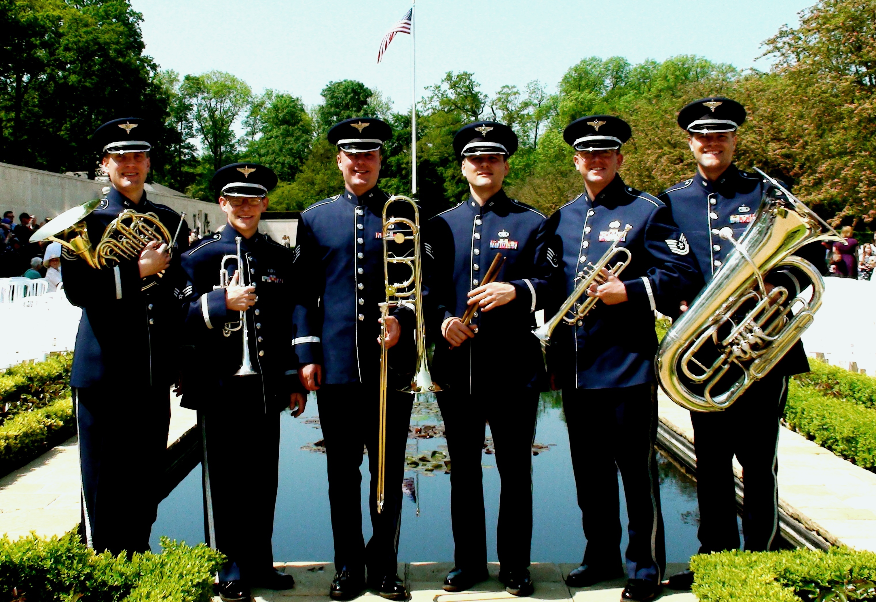 Die Musiker der Five Star Brass Formation.