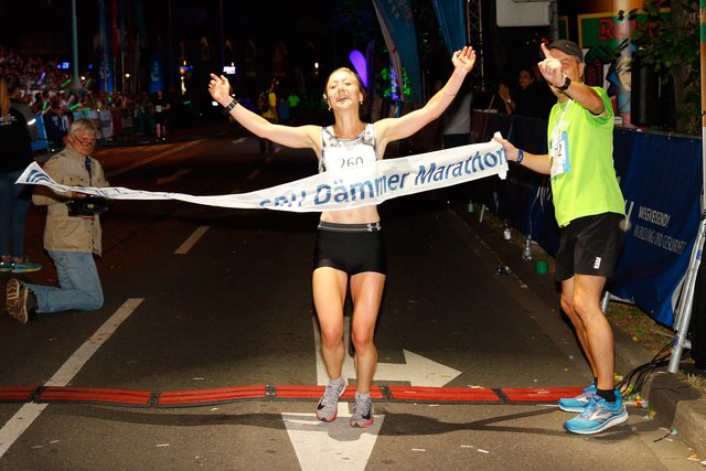 Merle Brunnée war die schnellste Frau im Marathon.