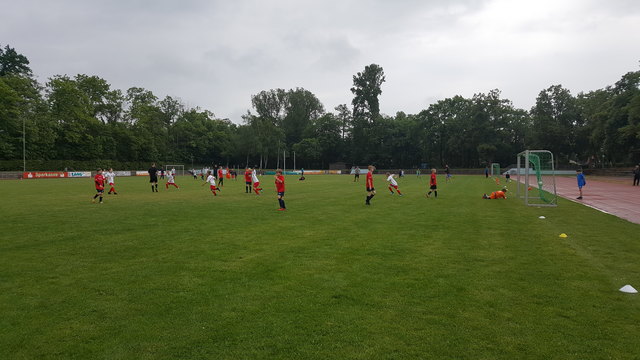Das Finale läuft, 1:0 für die Schweiz. | Foto: Goepfrich