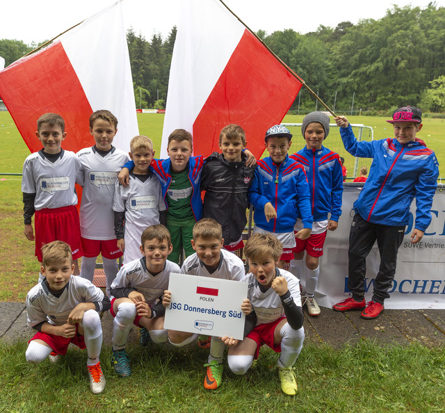 Die JSG Donnersberg Süd trat in den Trikots von Polen an. | Foto: Jens Vollmer