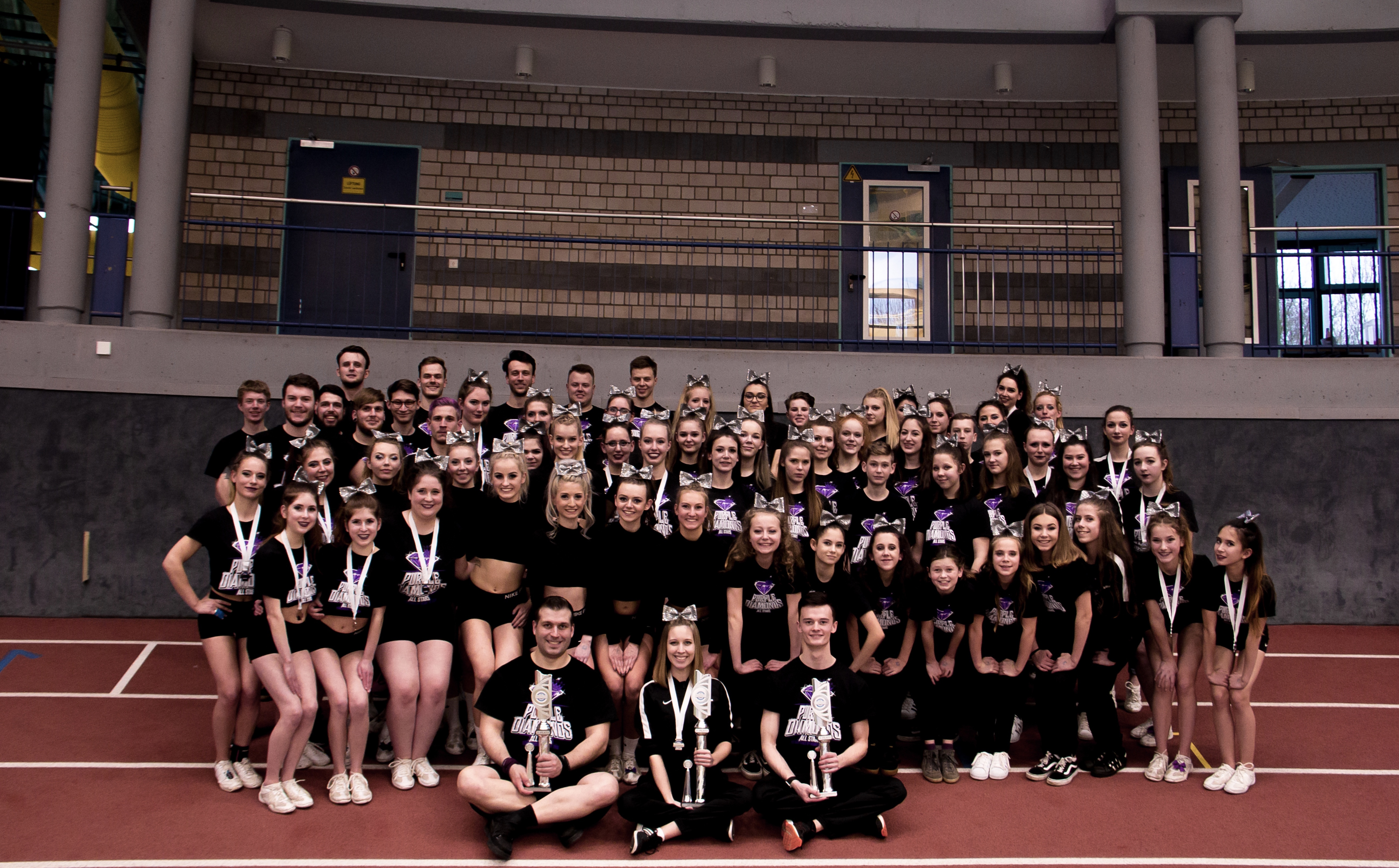 Purple Diamonds Allstars freuen sich auf Cheerleader Championship an Pfingsten in Bottrop