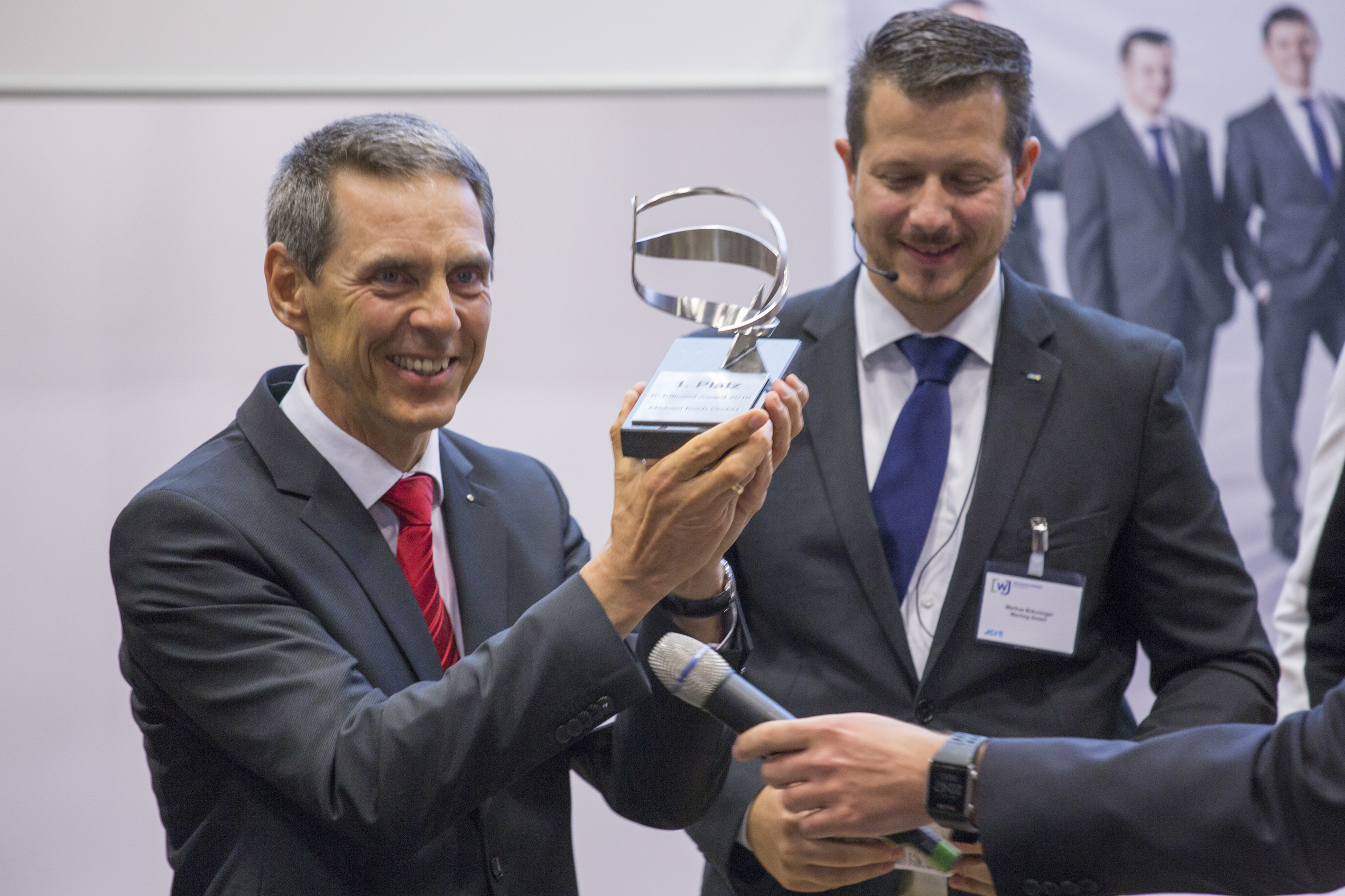 Stolzer Gewinner des letzten "B:Efficient Awards": 2016 punktete die "Michael Koch GmbH" aus Ubstadt-Weiher mit Nachhaltigkeit.