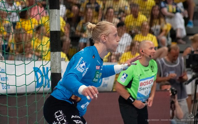 Eindrücke aus dem Spiel gegen Leipzig, das die Löwen mit 28:25 gewinnen konnten. Ein mehr als versöhnlicher Saisonabschluss für den Pokalsieger und Vizemeister.  | Foto: Paul Needham
