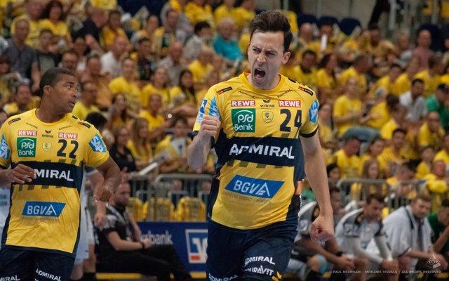 Eindrücke aus dem Spiel gegen Leipzig, das die Löwen mit 28:25 gewinnen konnten. Ein mehr als versöhnlicher Saisonabschluss für den Pokalsieger und Vizemeister.  | Foto: Paul Needham