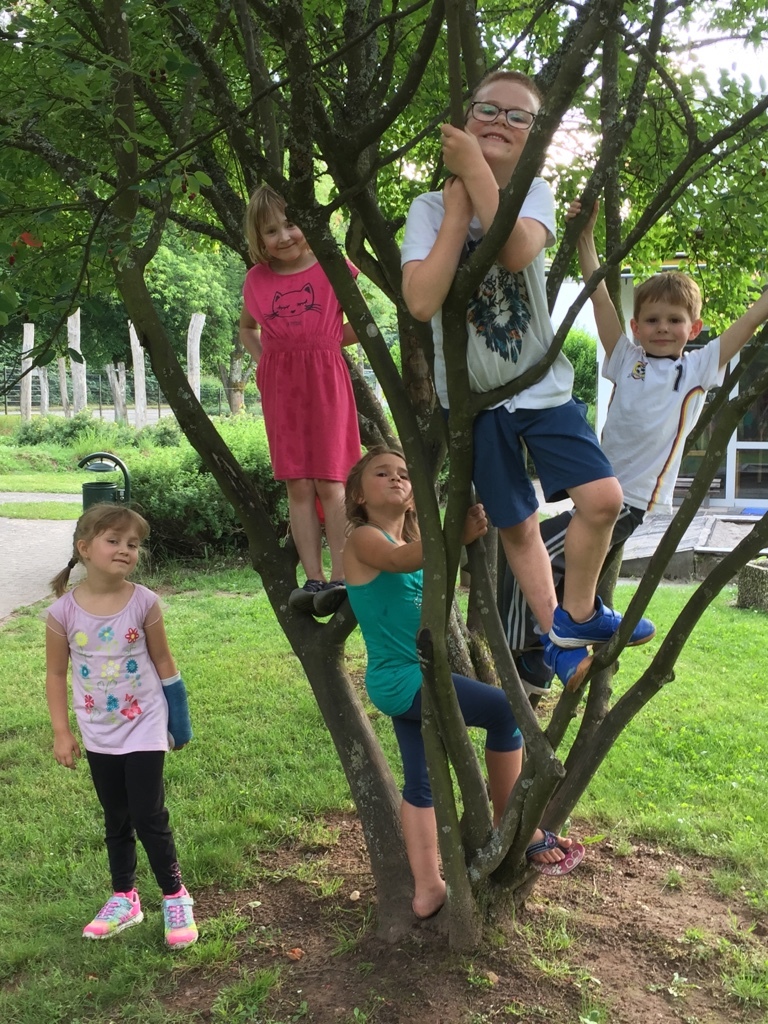 Die Vorschulkinder hatten eine tolle Zeit beim Spielen und Toben