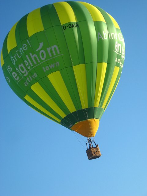 warum nicht einmal in die Luft gehen?
