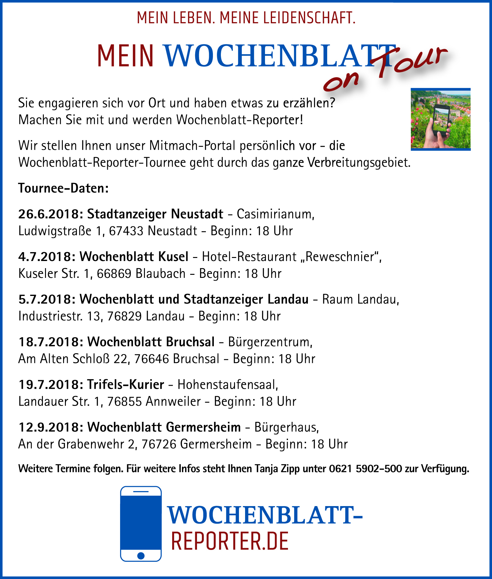 Die Redaktion vor Ort informiert zusammen mit dem Online-Projektteam über die Möglichkeiten, die das Mitmach-Portal bietet. Wir freuen uns auf Sie!
