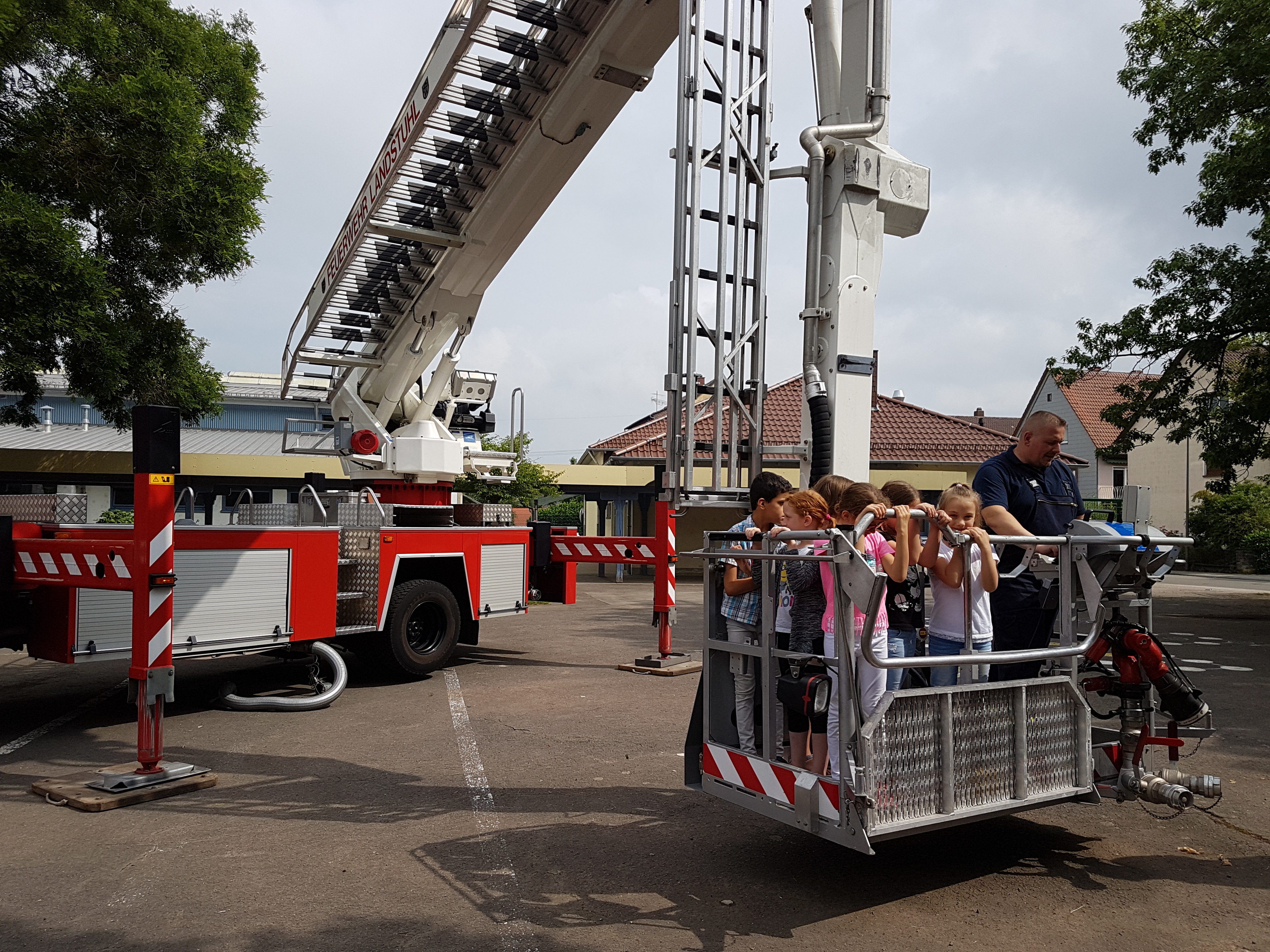 Für die Kinder ging es hoch hinaus