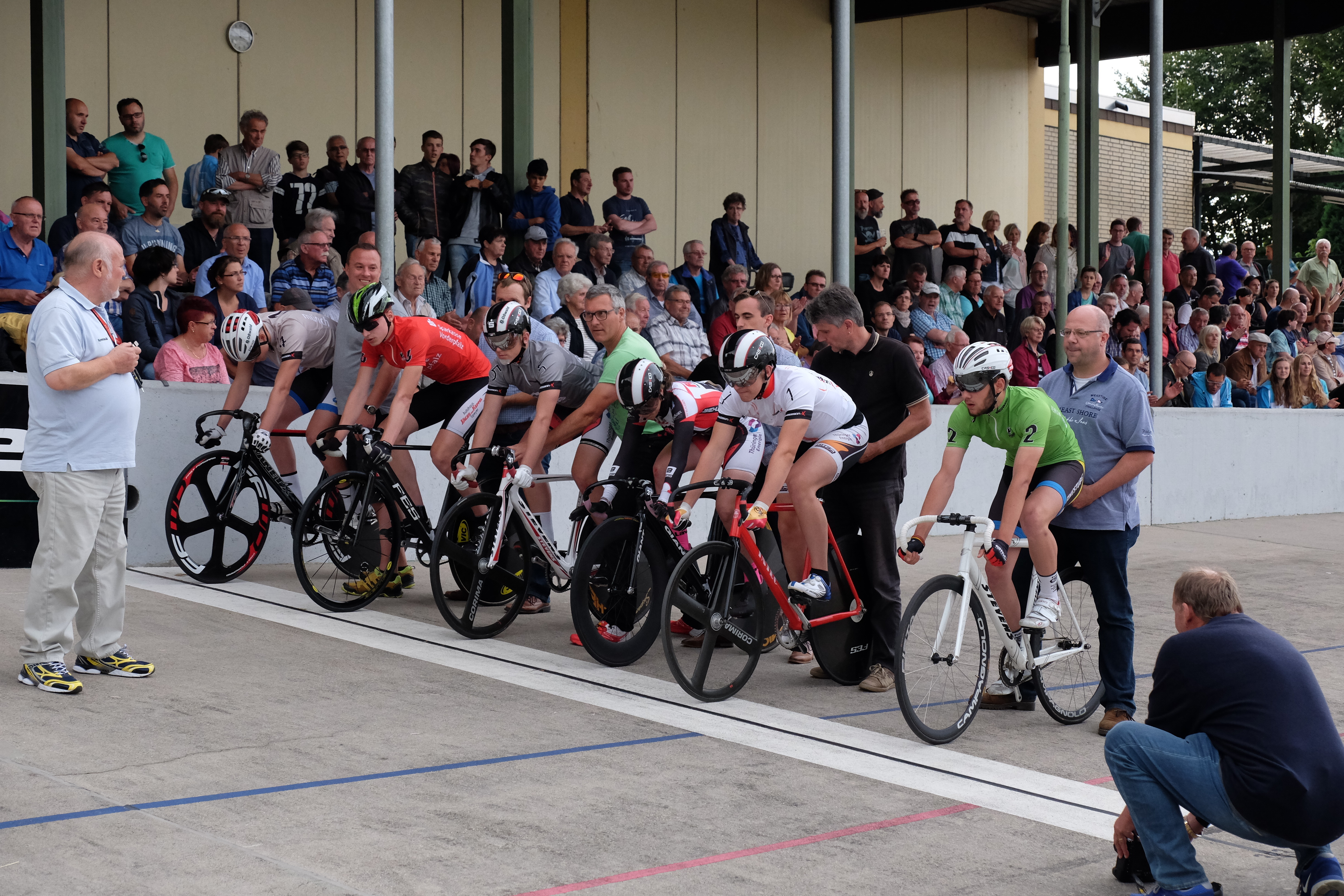 Start des Kampfsprints.