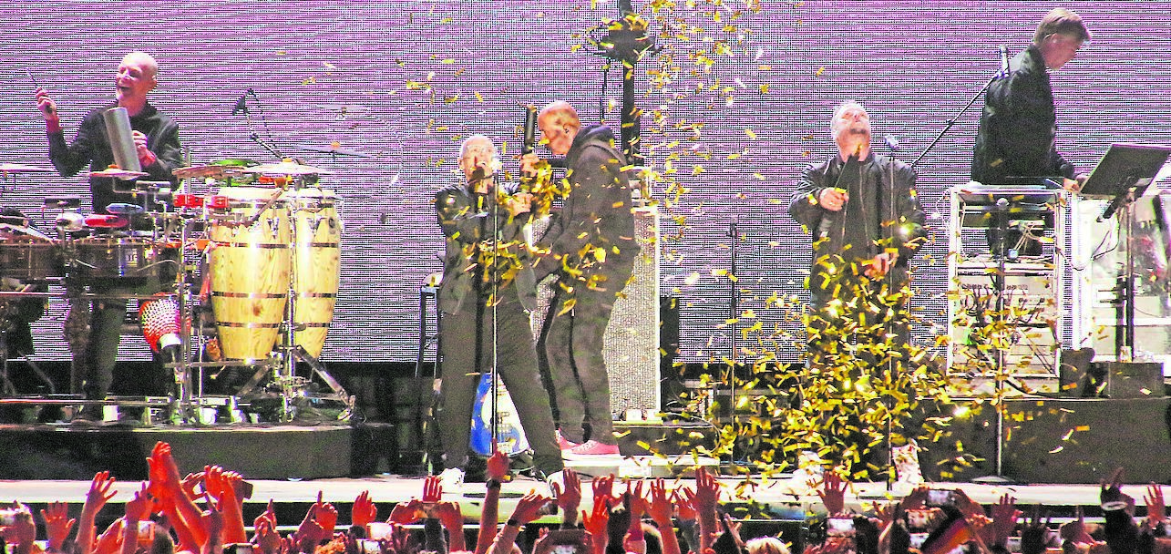 Band Fanta4 auf der Bühne im Bosenbach-Stadion St. Wendel