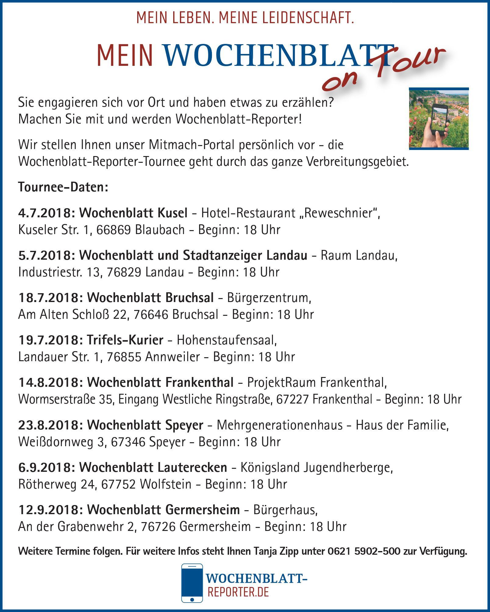 Die Redaktion vor Ort informiert zusammen mit dem Online-Projektteam über die Möglichkeiten, die das Mitmach-Portal bietet. Wir freuen uns auf Sie!