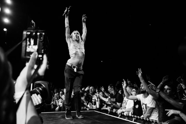 Iggy Pop verwandelt das Publikum schon beim ersten Song in einen brodelnden Hexenkessel -  Montreux Jazzfestival 2018
 | Foto: Montreux Jazzfestival, Marc Ducrest 