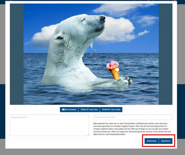 Klicken Sie auf „speichern“, um die Änderungen zu übernehmen. | Foto: Wochenblatt-Redaktion