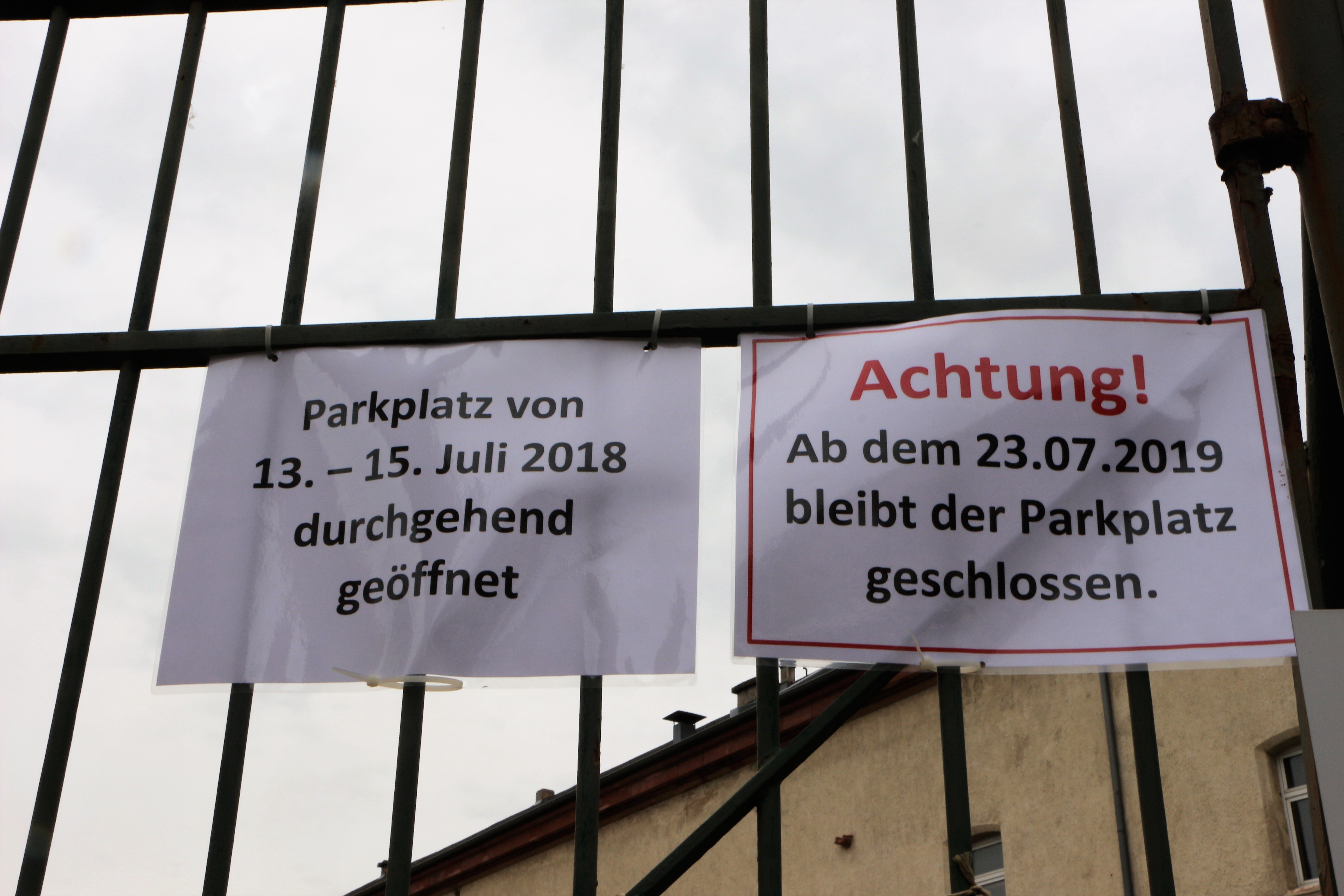 Der Parkplatz an der Stengelkaserne schließt ab dem 23. Juli.