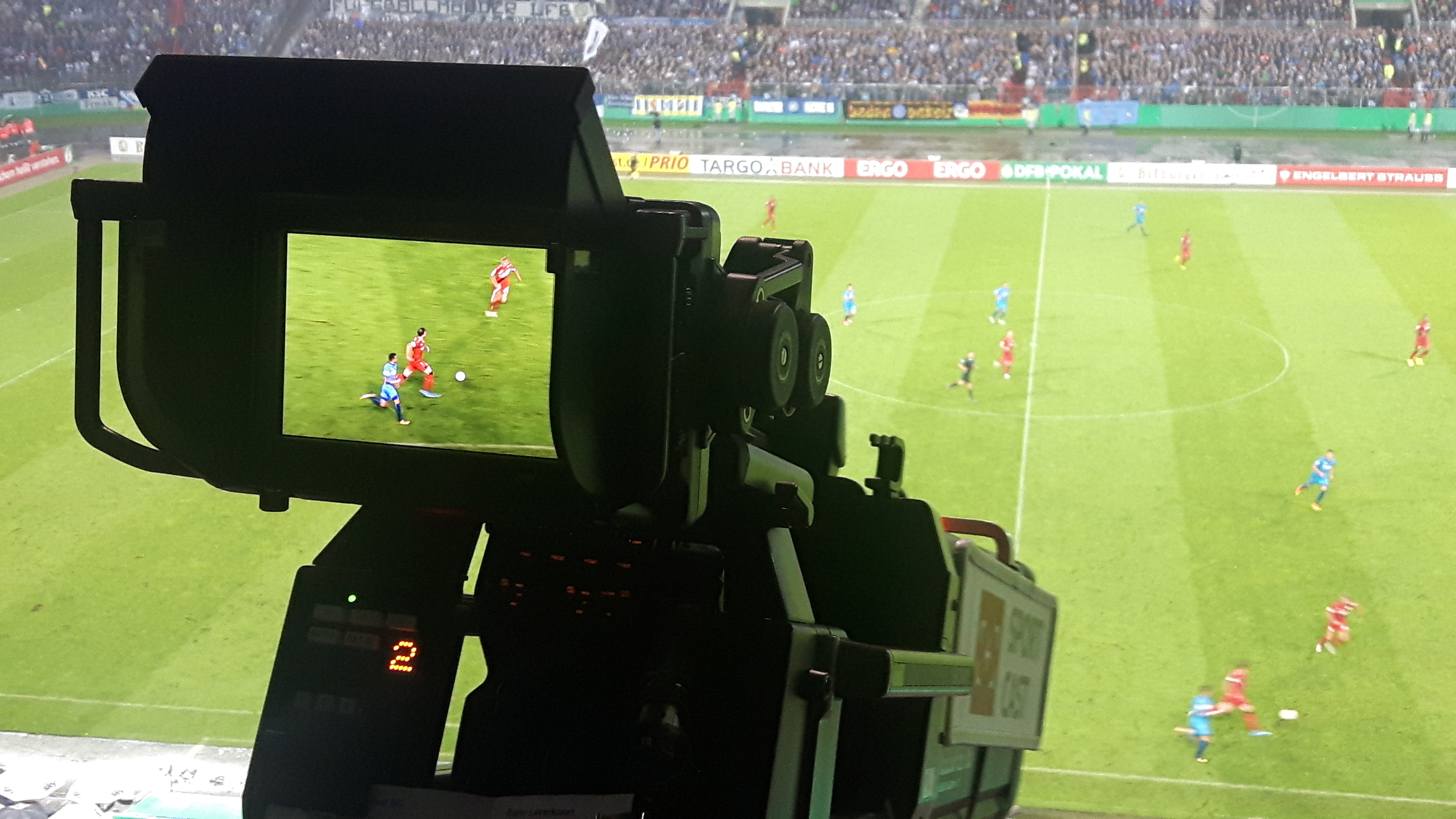 Kamera im Stadion