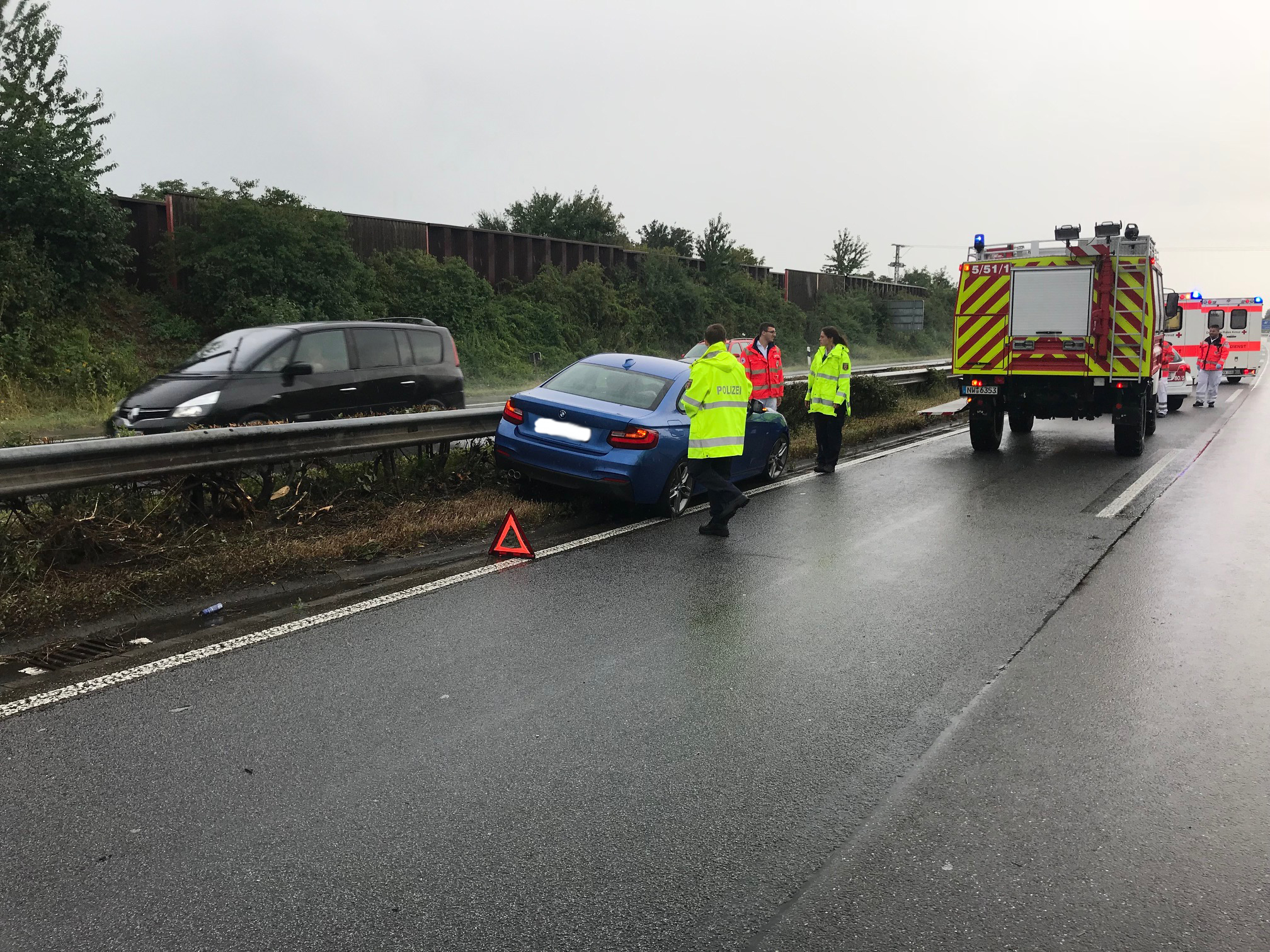 Verkehrsunfall auf der A 65