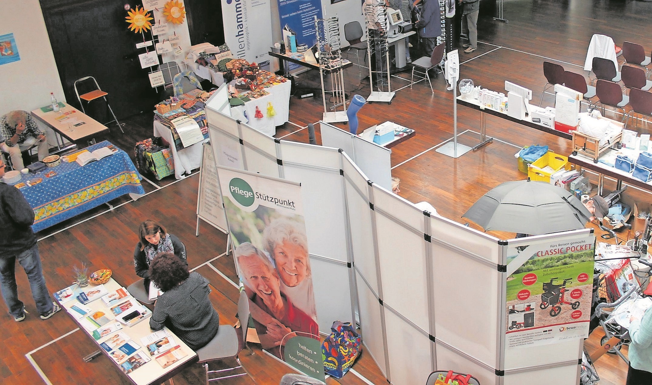 Die erste Gesundheitsmesse in Steinweiler 2016 kam beim Publikum gut an.