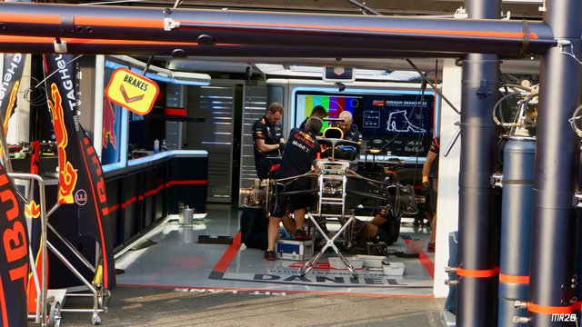 Die Red-Bull-Racing Box von Daniel Ricciardo...ein absolutes Highlight.... | Foto: Max Reis Presse