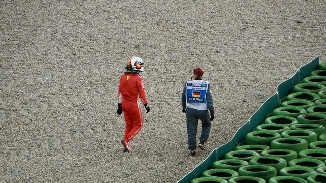 Sebastian Vettel schied als Führender wenige Runden vor Rennende direkt vor uns aus...Unfassbar... | Foto: Max Reis Presse