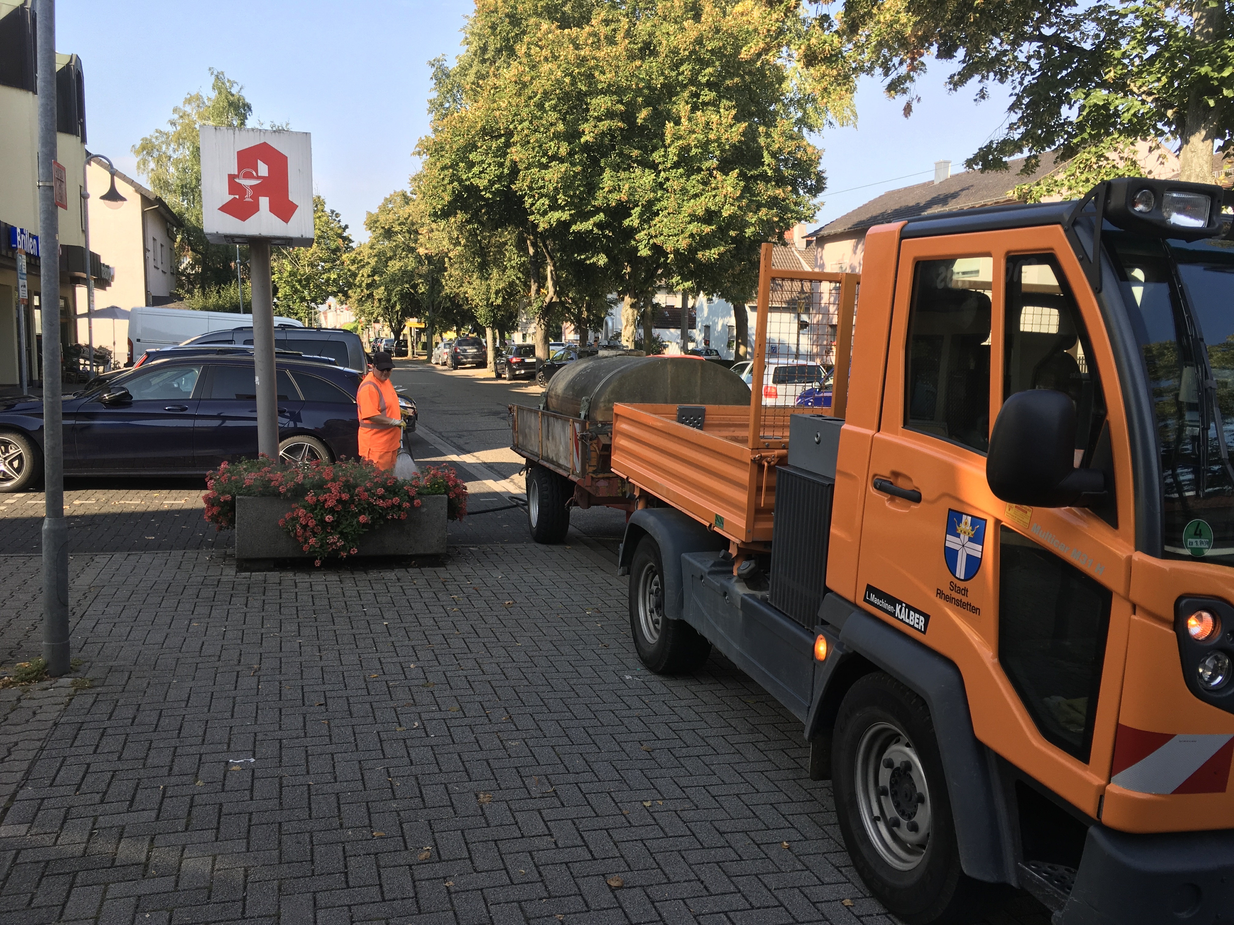 Gießen in der Stadt