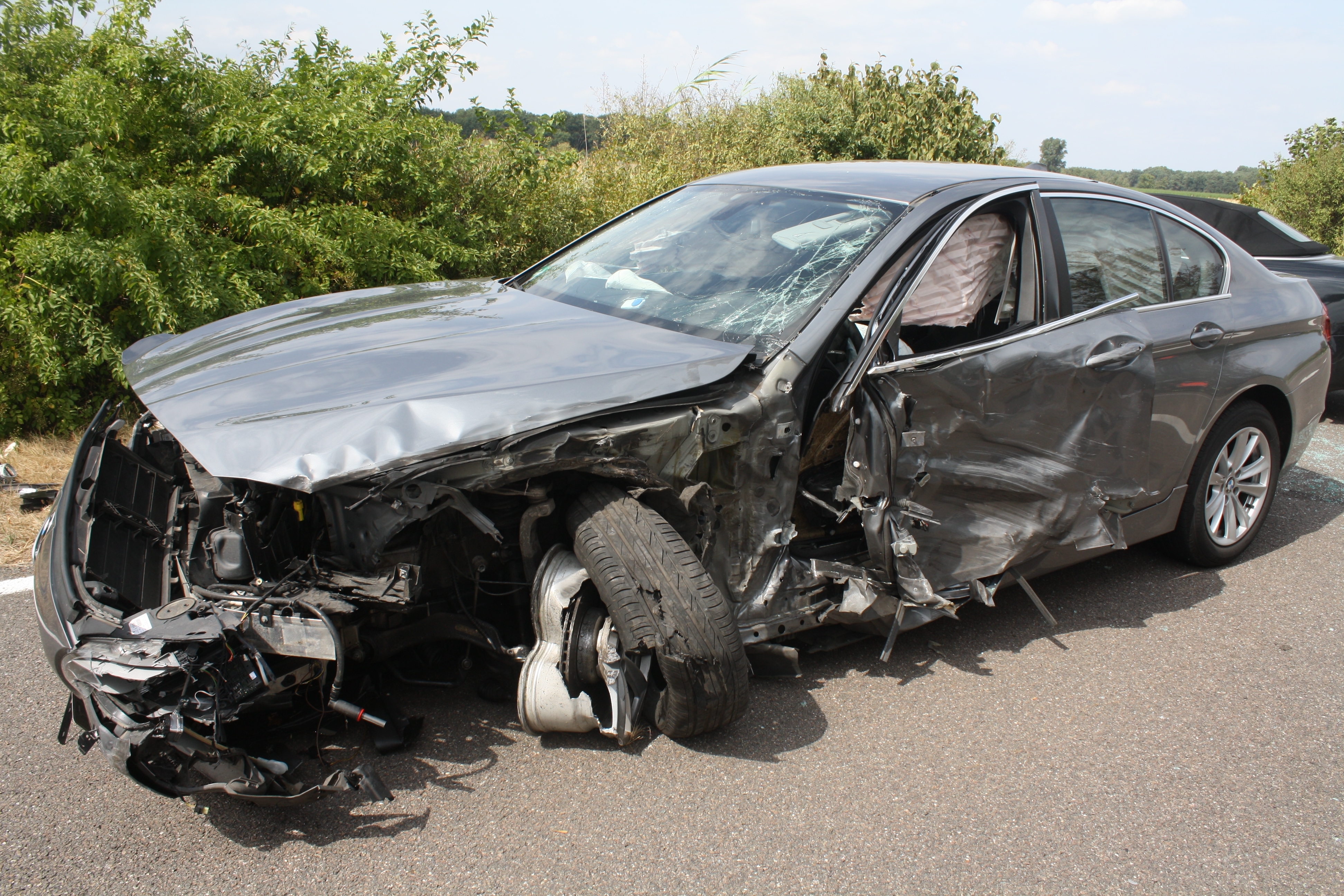Das Fahrzeug des Unfallverursachers.