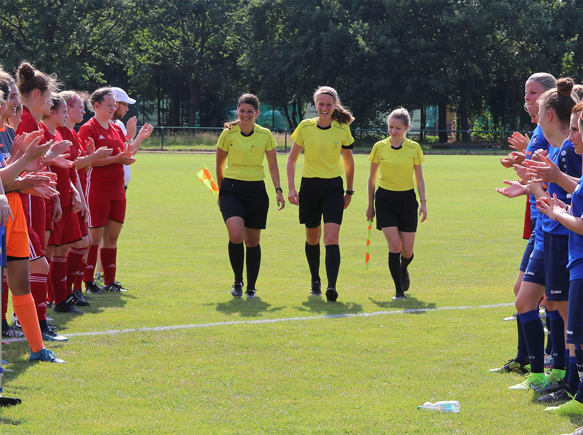 Wiebke Frede im Einsatz beim Finale im Sport-Lines Pokal der Frauen 2018