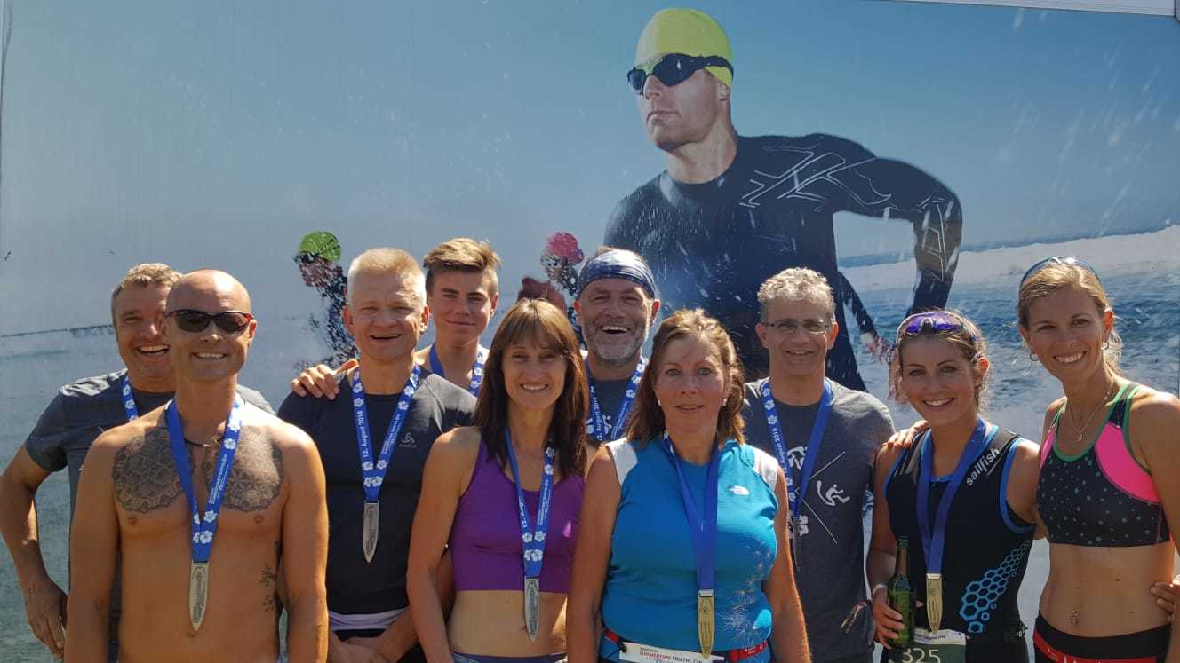 Das Triathlon Team des MSC Unteröwisheim Foto: ps