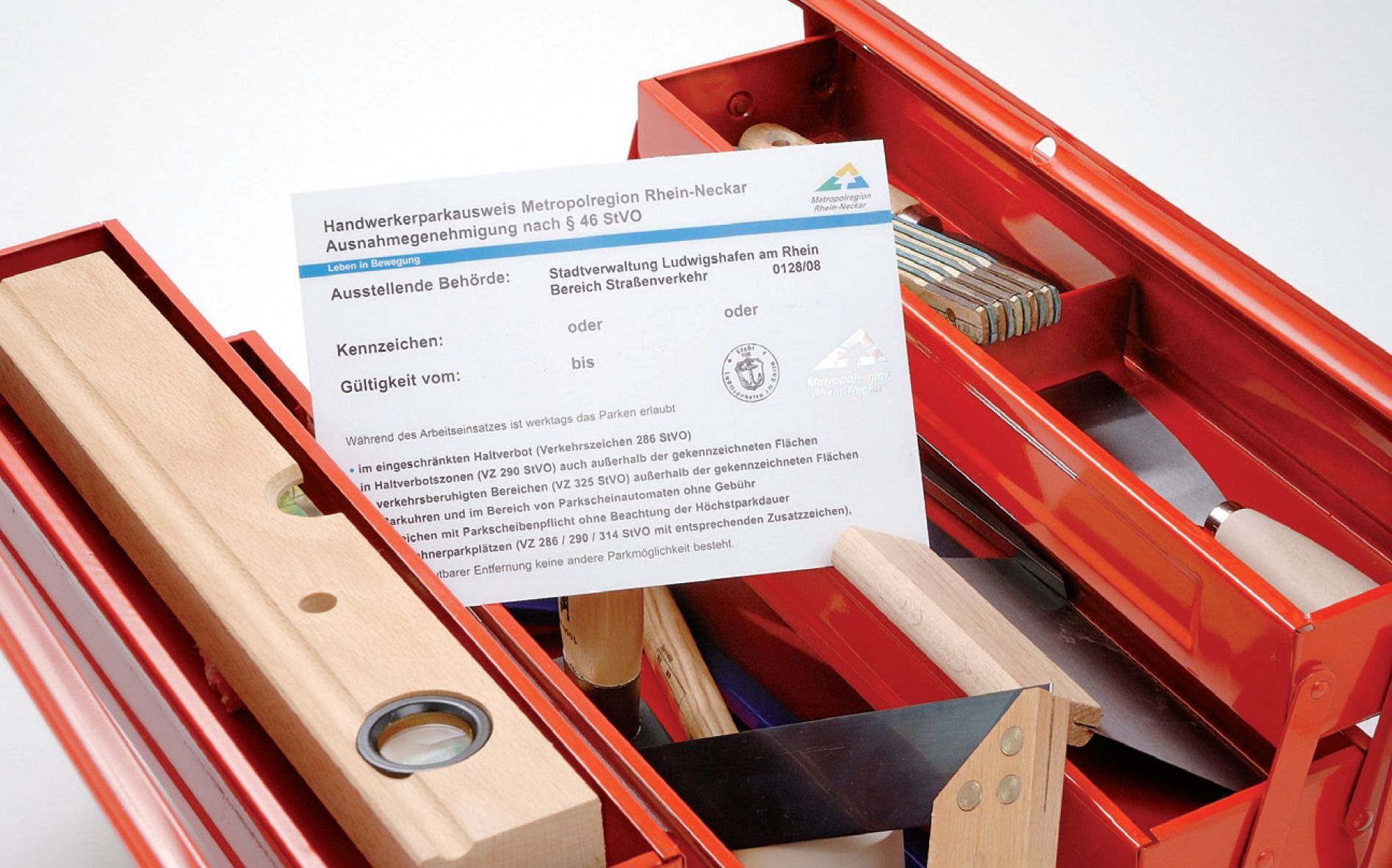 Seit 10 Jahren erleichtert der regionale Parkausweis den Arbeitsalltag von Handwerksbetrieben in der Metropolregion Rhein-Neckar.