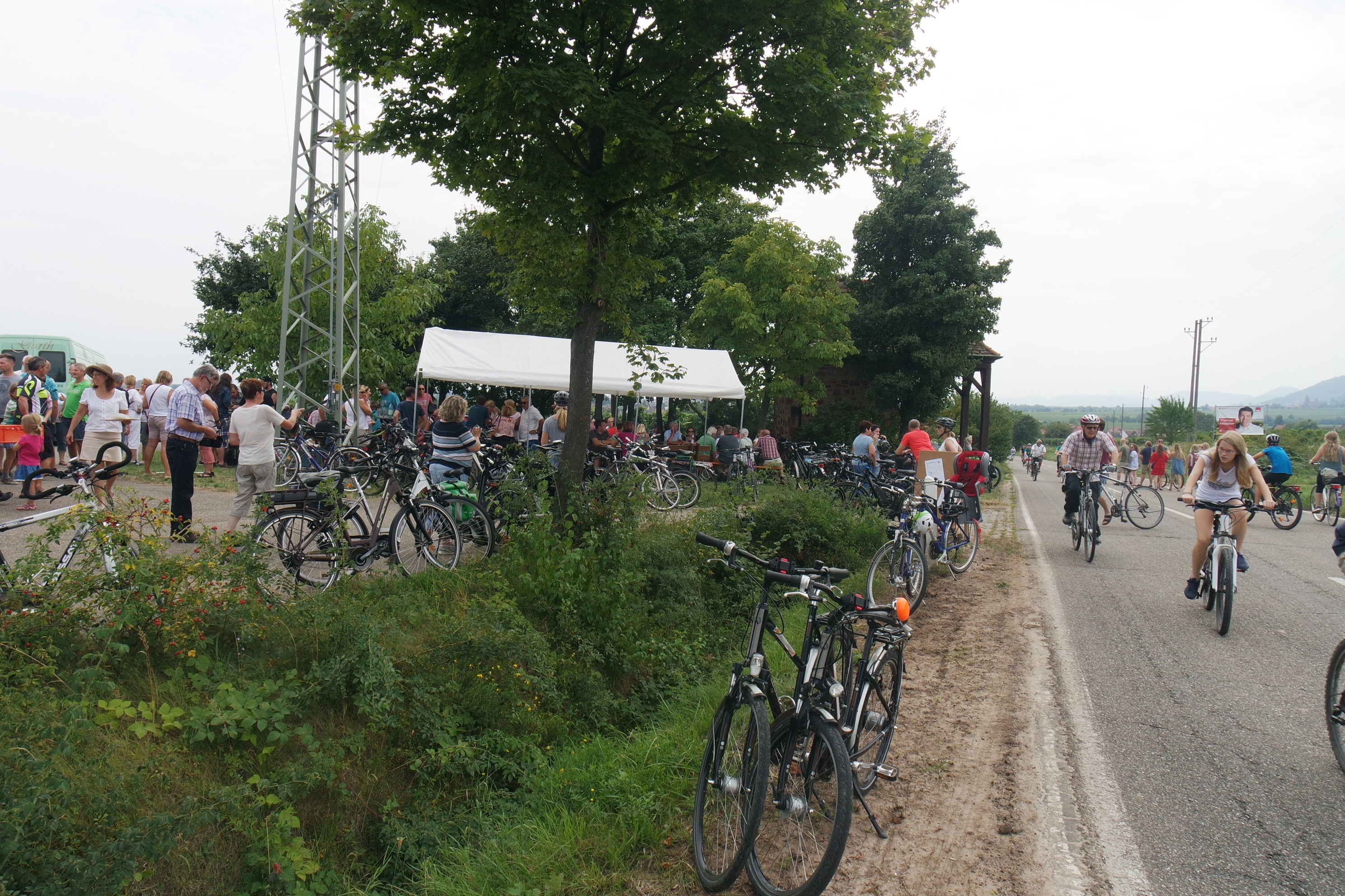 An vielen Stellen an der Weinstraße laden Ausschankstellen zum Rasten ein.