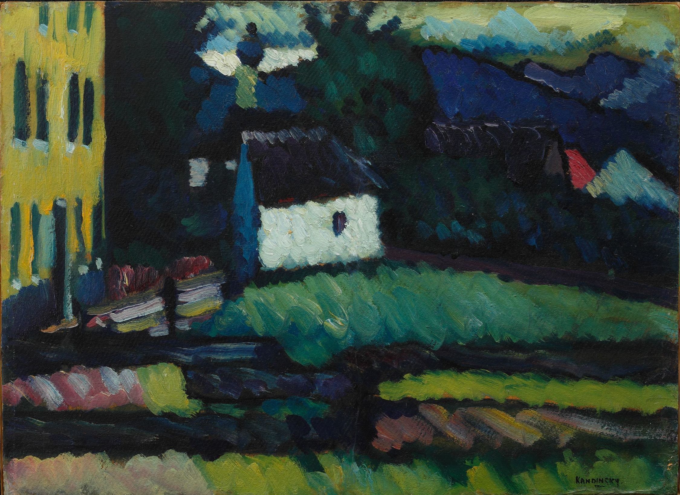 Mitbegründer des „Blauen Reiters“: Wassily Kandinskys Ölgemälde „Peterskapelle in Murnau“ von 1908 Foto: MPK