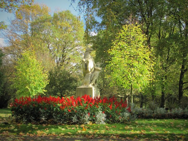 Stimmungsvolles Licht im Volkspark