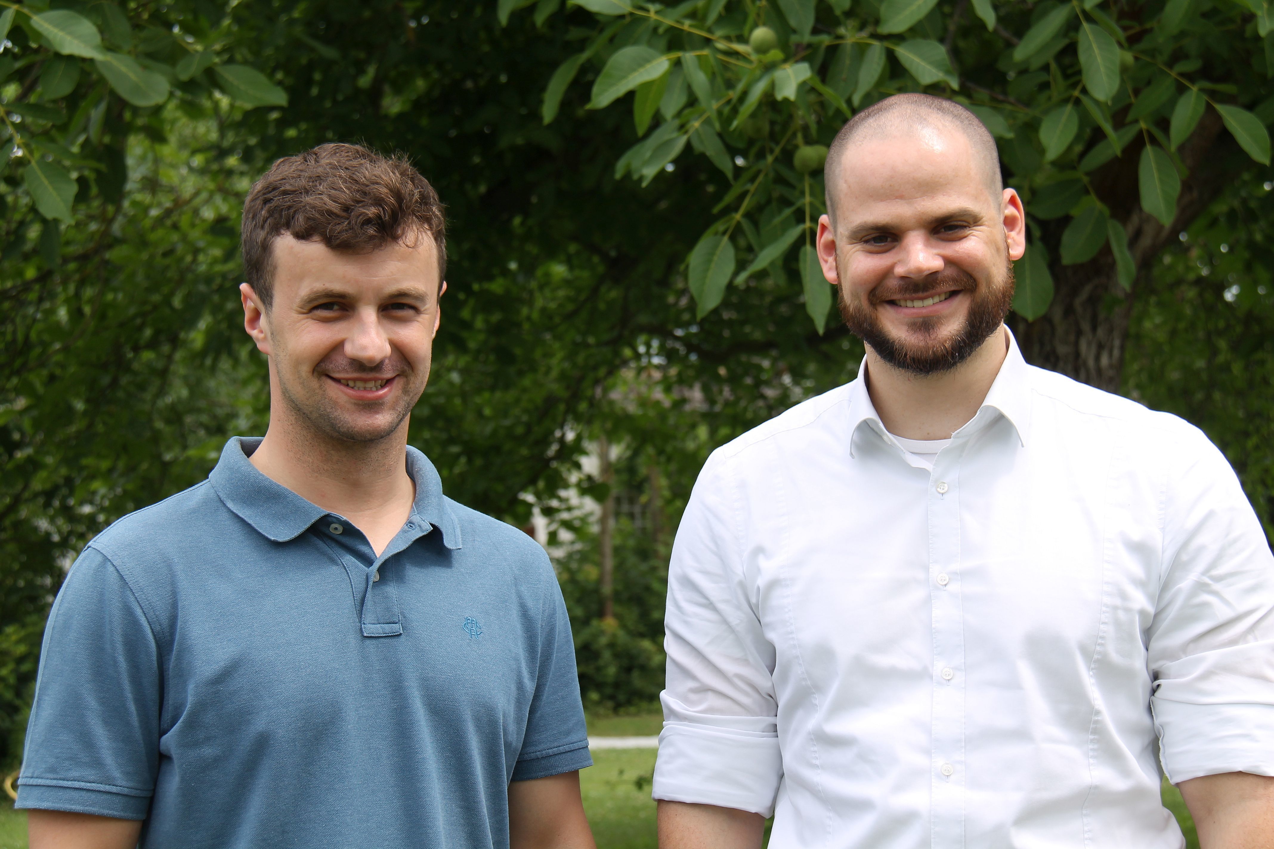 Die beiden neuen Pastoralassistenten Marcel Ladan (li.) und Michael Gutting.