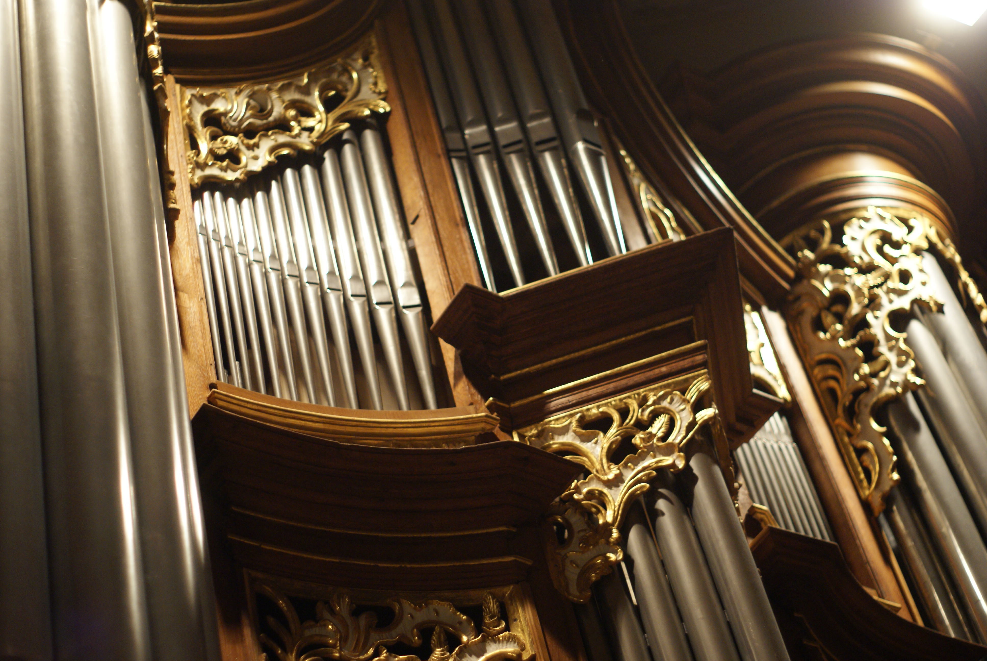 Prospekt der Stumm-Goll-Orgel in der Stadtkirche Durlach