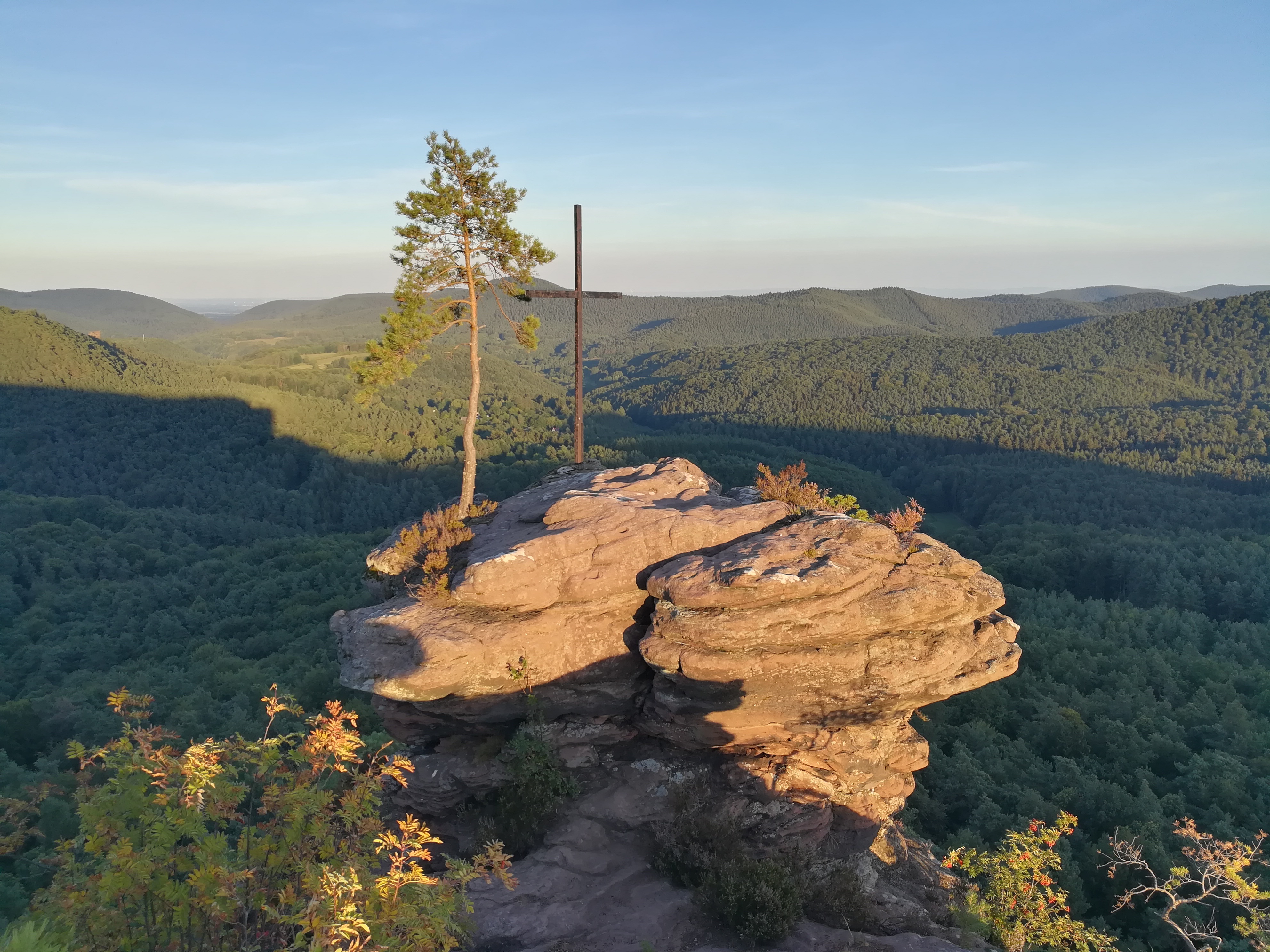 Der Rötzenfelsen bei Gossersweiler-Stein.