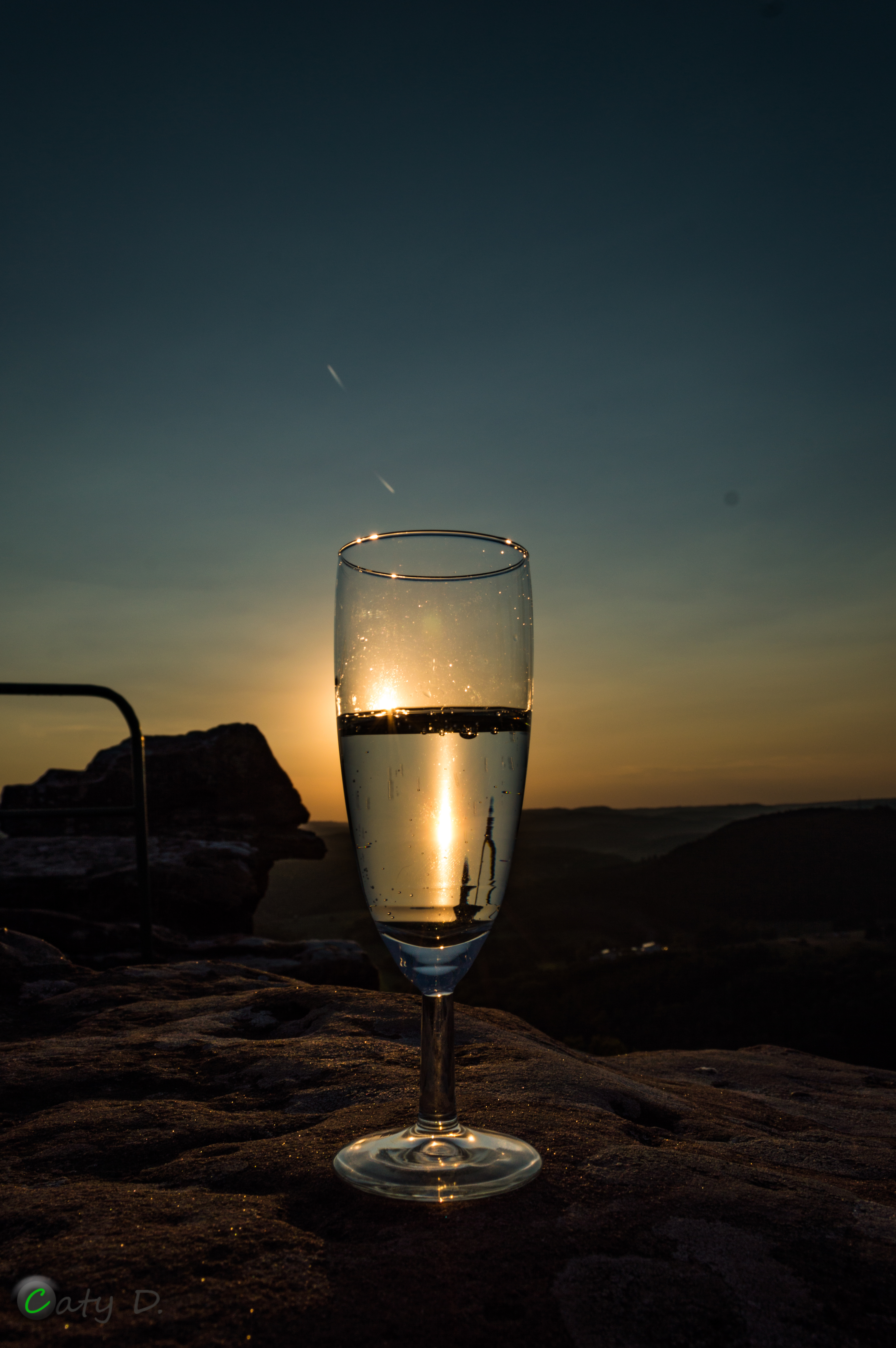 Sonnenuntergang am Drachenfels