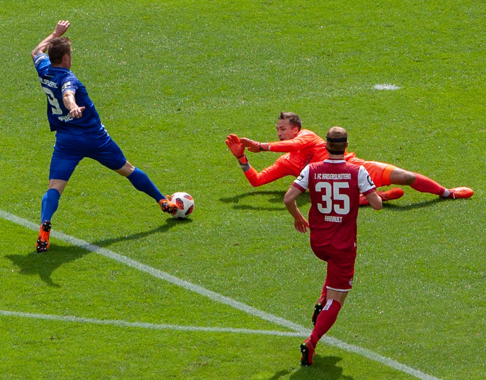 Große Chance für den KSC - aber leider kein Tor
