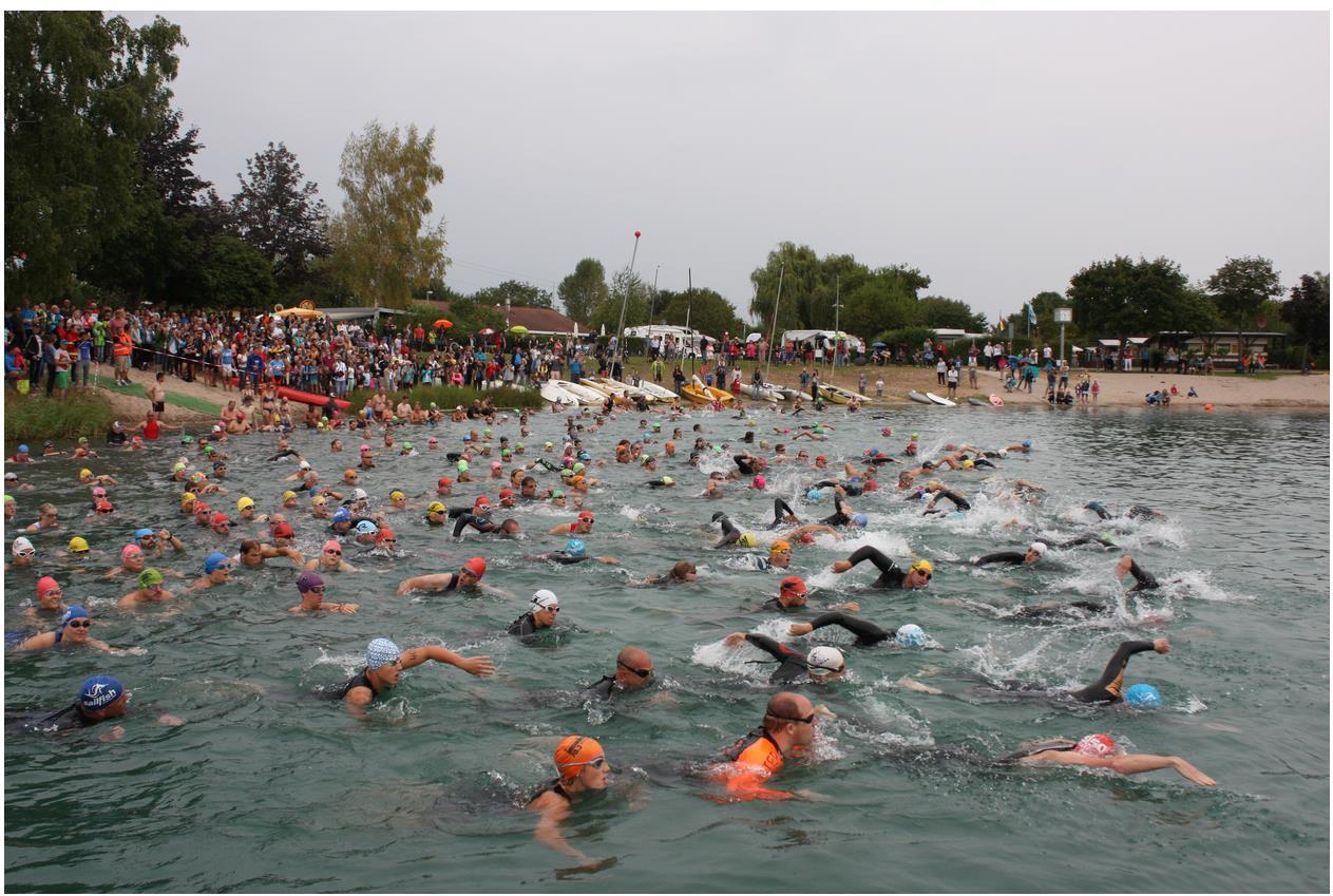 „Start frei“ heißt es am Sonntag um10.30 Uhr am Hardtsee. Foto: Gärtner