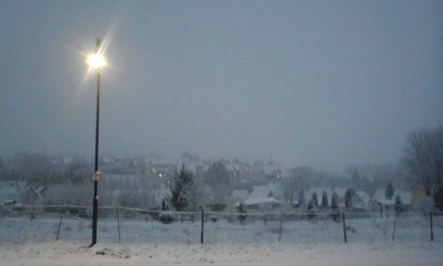 Mörsfeld im Schneegestöber | Foto: Sabine Müller