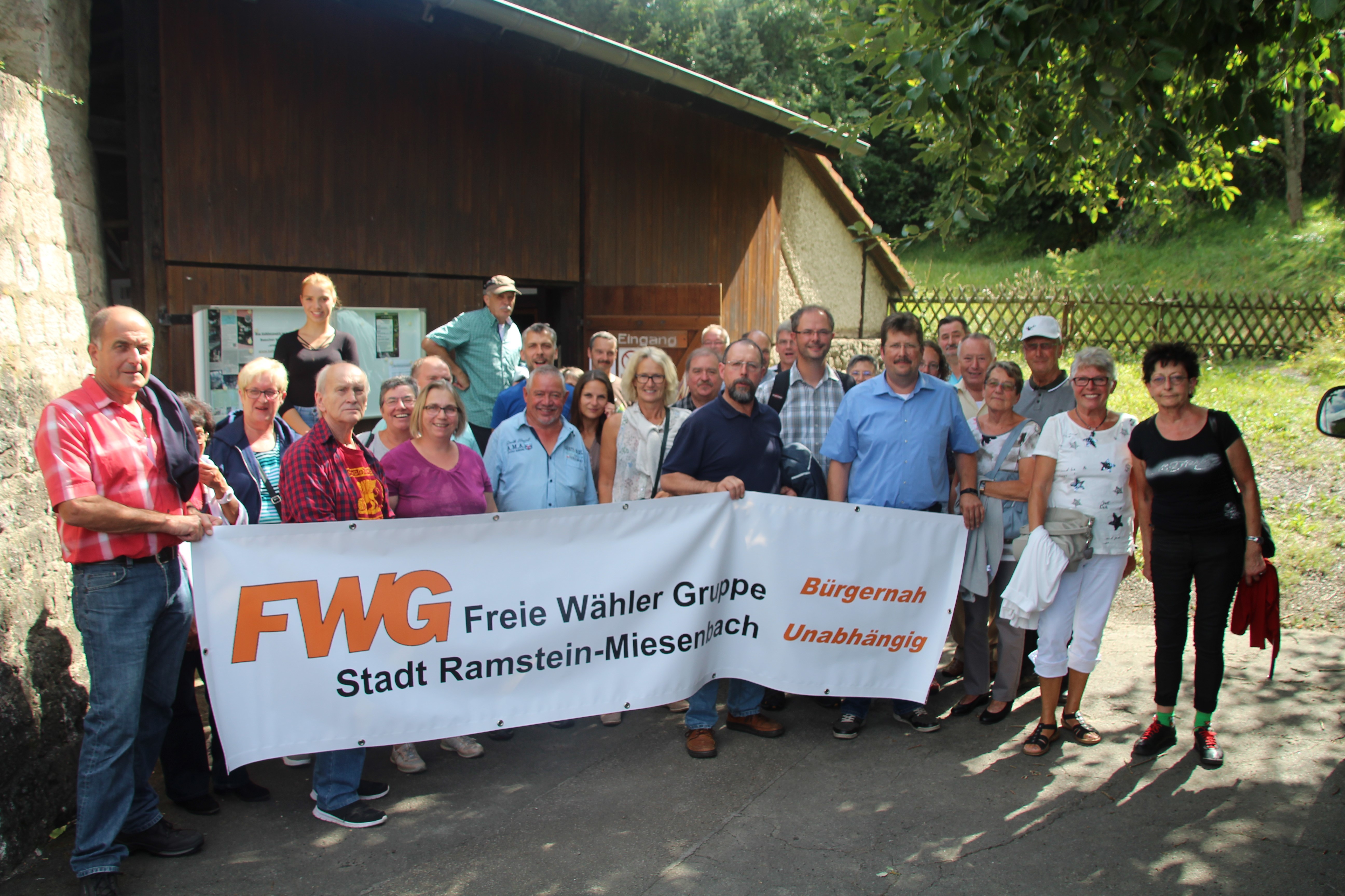 Bei ihrem Ausflug besichtigte die Gruppe das Kalkbergwerk Wolfstein