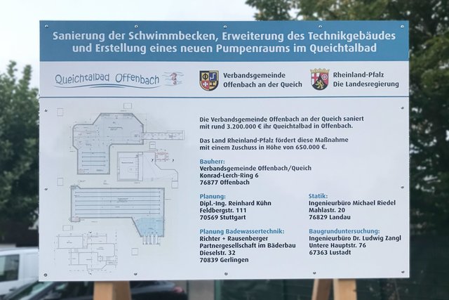 Umfangreiche Baumaßnahmen stehen im Offenbacher Queichtalbad an. | Foto: Klaus Langner