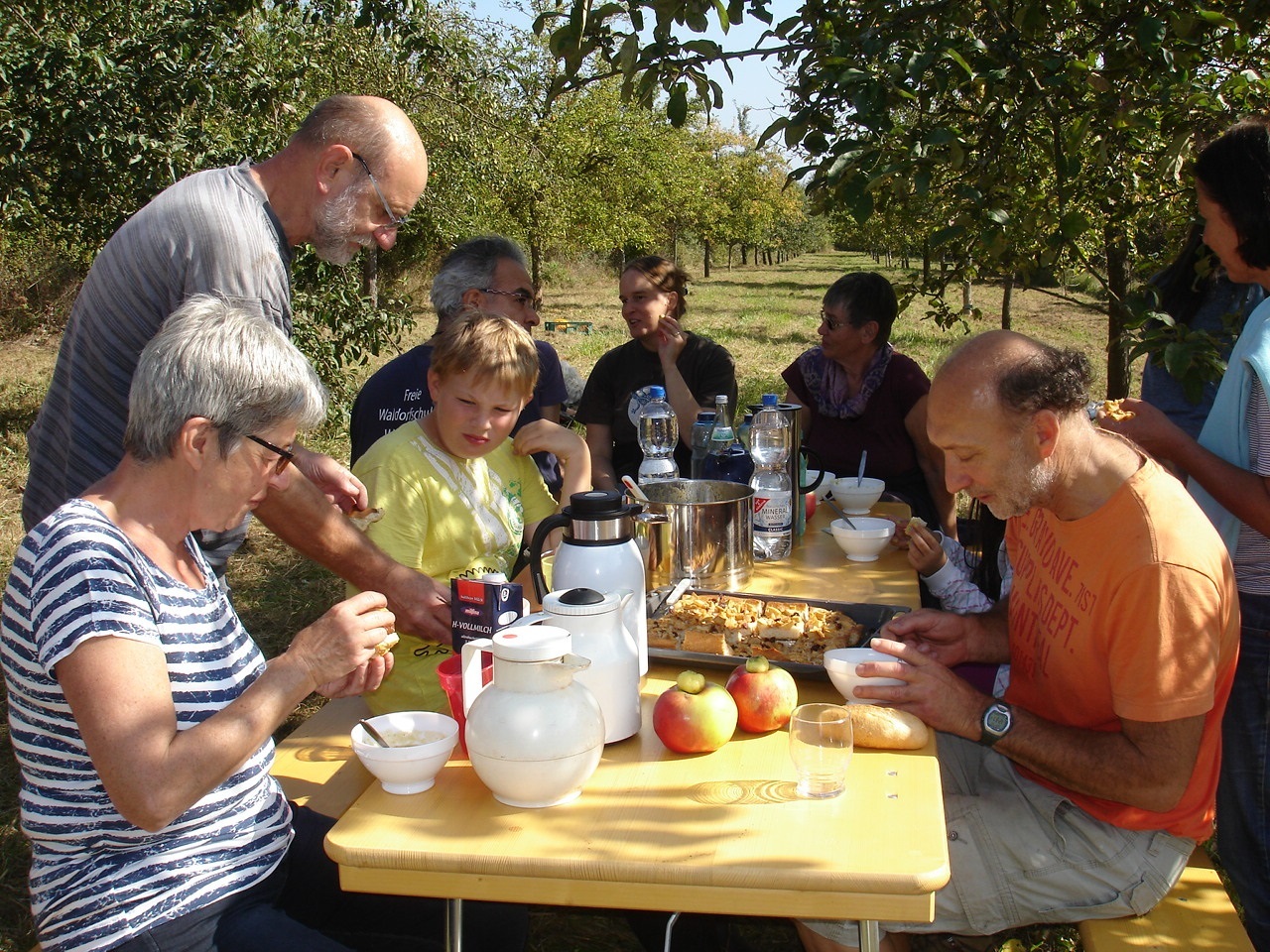 Beim letzten Apfel-Tag gab es auch Apfelkuchen.