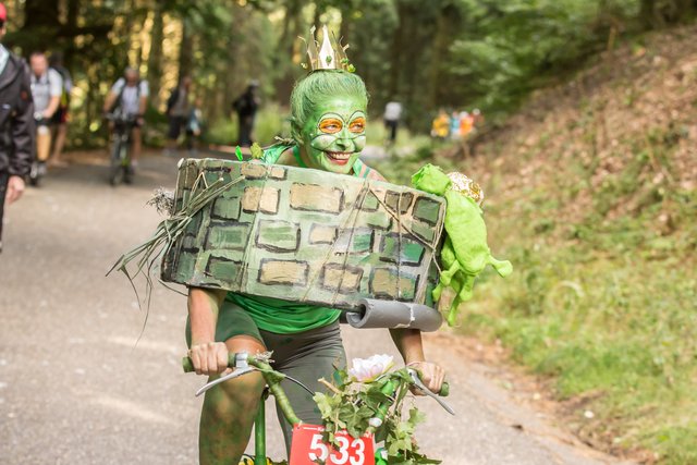Froschkönigin im Brunnen. | Foto: Roland Kohls