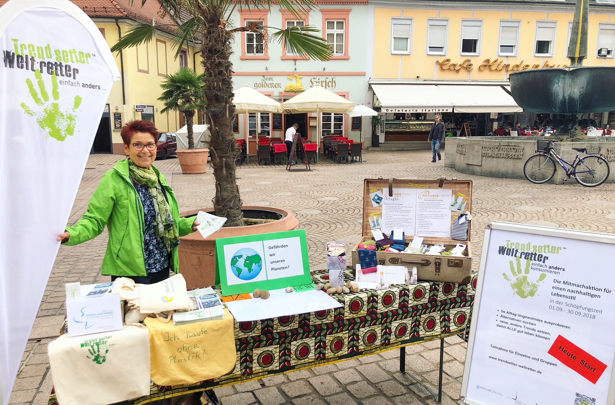 „Bisher haben sich bereits über 700 Menschen angemeldet, um an der Aktion teilzunehmen“, freut sich Bärbel Schäfer, Umweltbeauftragte der Evangelischen Kirche der Pfalz.