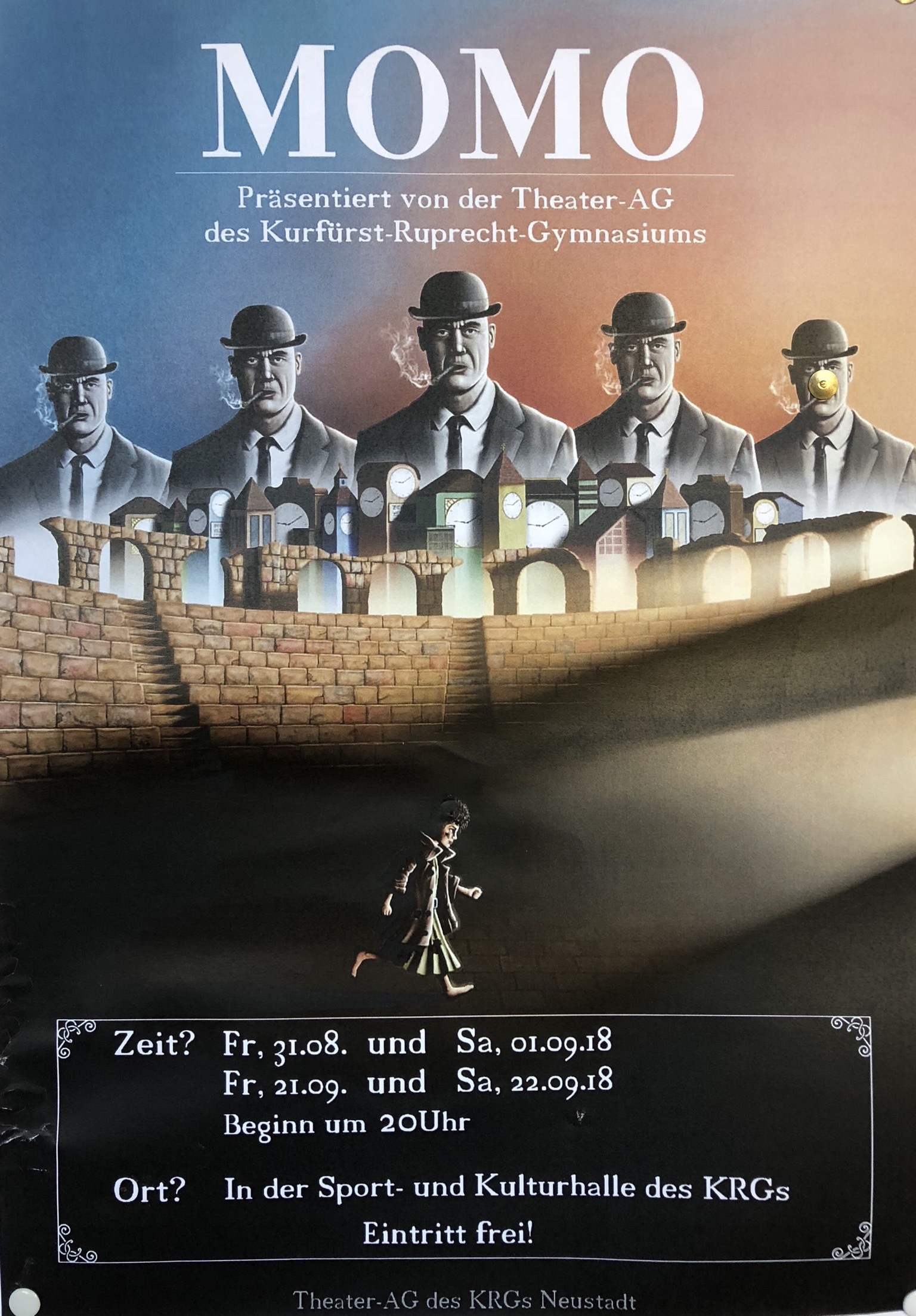 Plakat der Theater AG des KRG